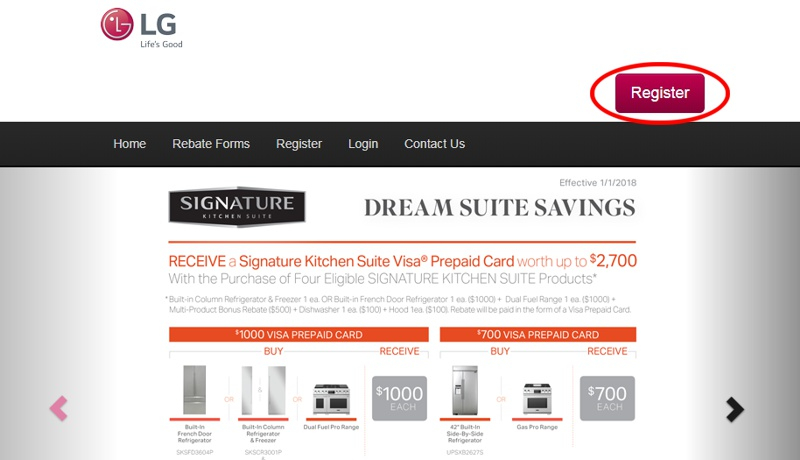 BigCentric Appliances LG Rebate Help Information