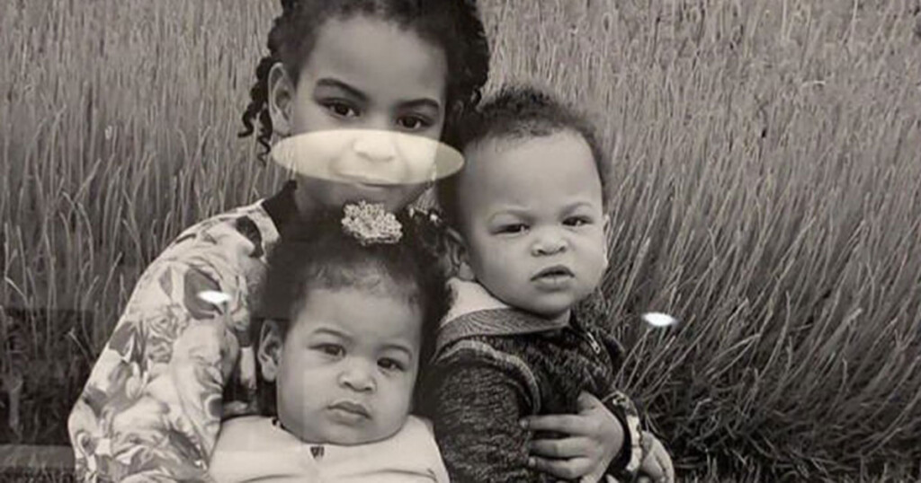 Blue Ivy Carter Poses With Twins Sir Rumi In Adorable New Photo