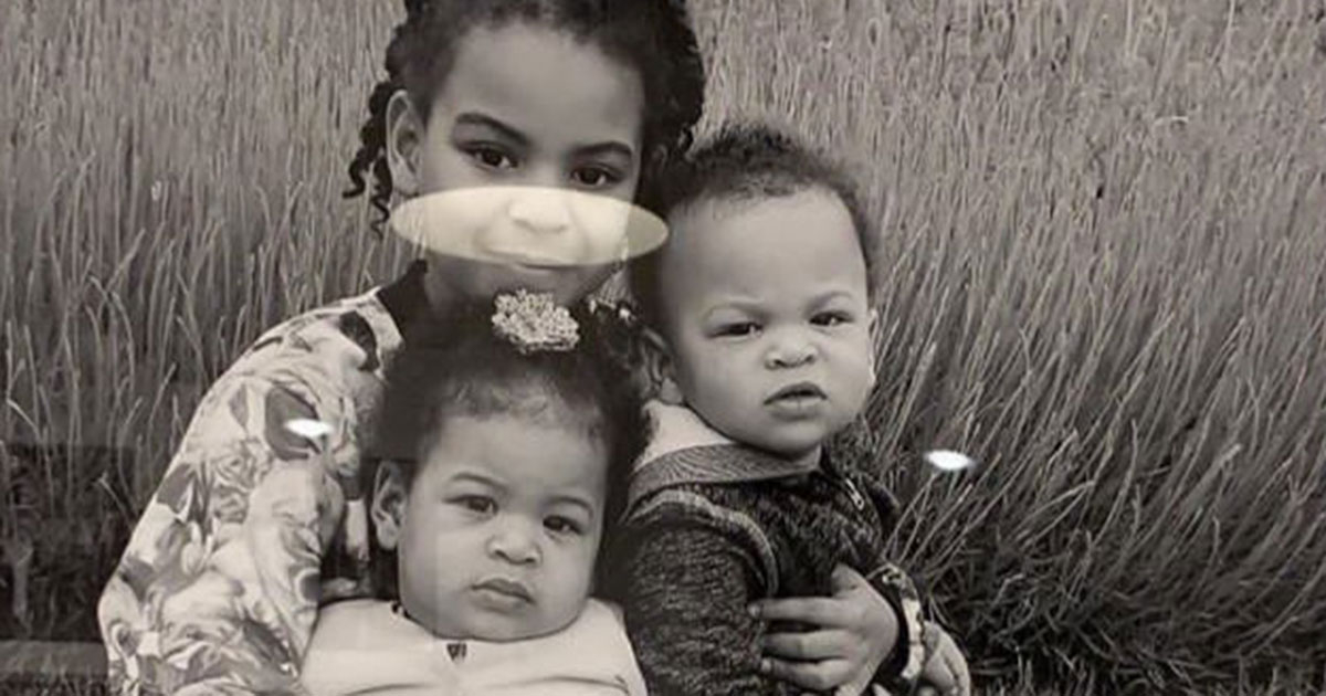 Blue Ivy Carter Poses With Twins Sir Rumi In Adorable New Photo