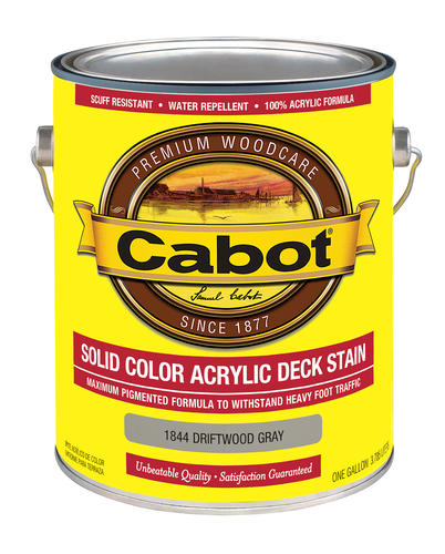 Cabot Exterior Acrylic Solid Color Deck Stain 1 Gal At Menards