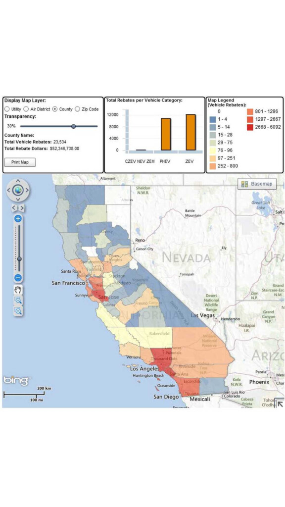 California s Clean Vehicle Rebate Project Launches Interactive Rebate Map