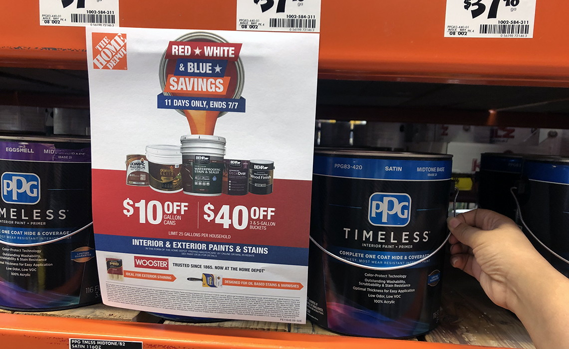 Home Depot Labor Day Paint Sale 2019 Visual Motley