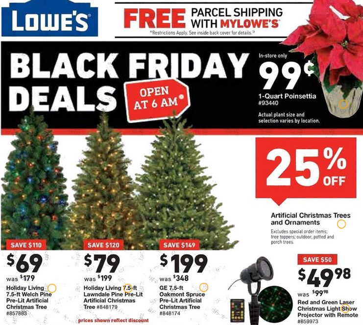 Lowe s Black Friday 2017 Ad 99 Poinsettias And Over 100 Savings On