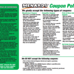 Menards Coupon Matchups And Deals Saving K