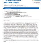 Michelin Tire Rebate Form 2023 Printable Rebate Form