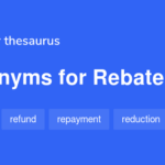 Rebate Synonyms 423 Words And Phrases For Rebate