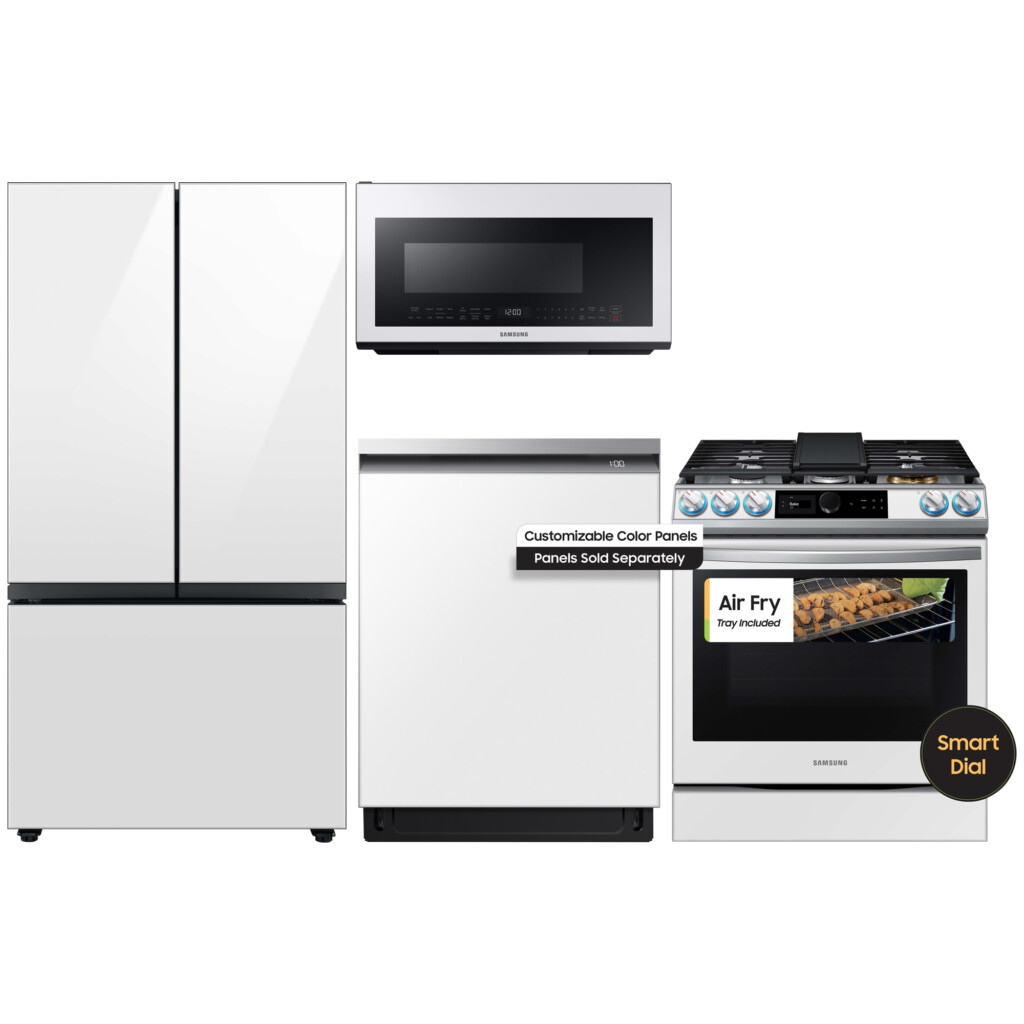 Shop Samsung Bespoke 3 Door French Door Standard Depth Refrigerator 