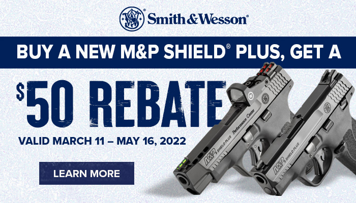 Smith Wesson M P Shield Plus 50 Rebate 3 11 22 5 16 22