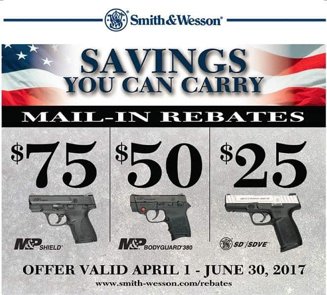 Smith Wesson Rebate For Shield Bodyguard SD SDVE ArmsVault