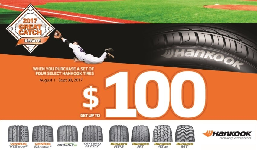 Tire Rebates In Tampa Up To 80 In Rebates On Hankook Tires