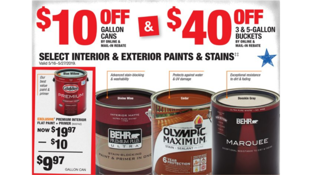 Home Depot Behr Paint Rebate Labor Day HomeDepotRebate11