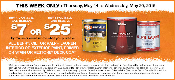 Home Depot Paint Rebate Slickdeals HomeDepotRebate11