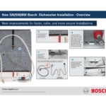 New 300 500 800 Bosch Dishwasher Installation