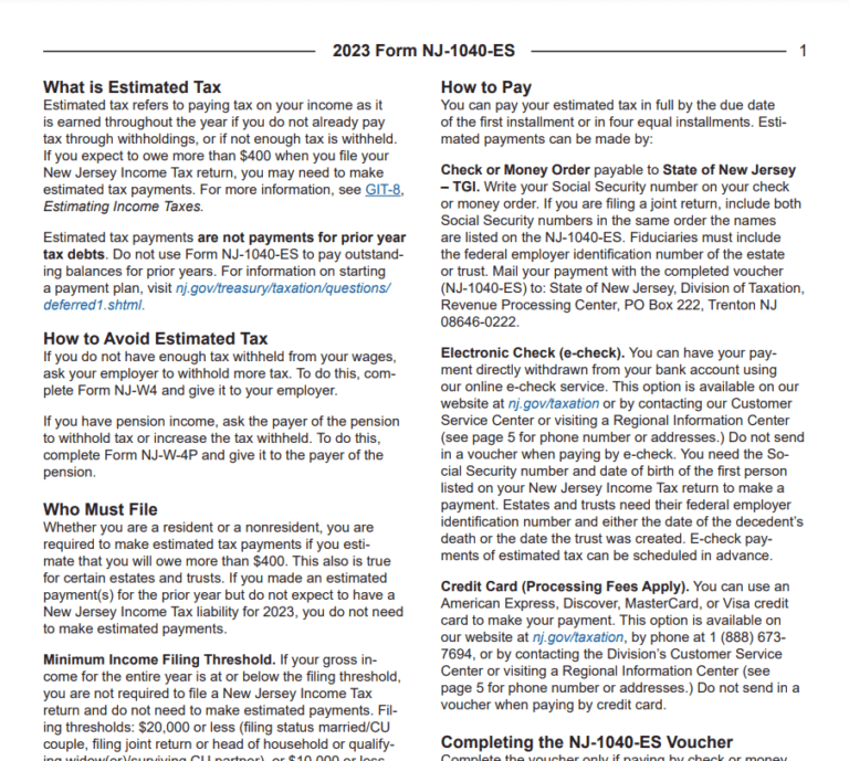 New Jersey Tax Rebate 2023 Everything You Need To Know Printable