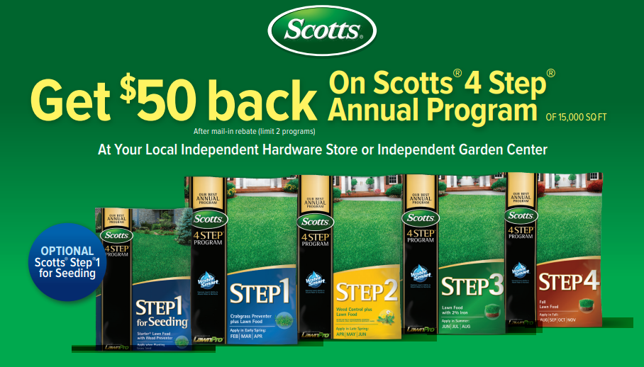 Scotts 4 Step Rebate Form Printable Rebate Form