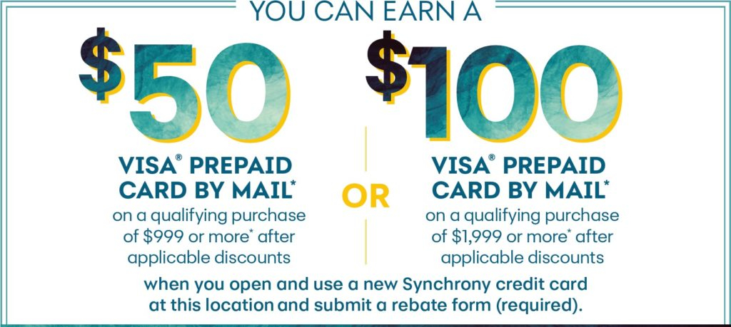 Synchrony Bank 50 100 Prepaid VISA Offer