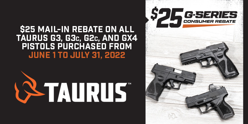 Taurus Rebate G Series Rebate Sportsman s Outdoor Superstore