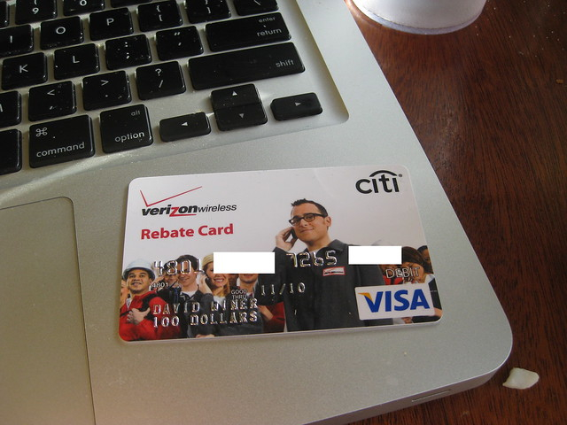 Verizon Rebate Debit Card Goes With This Post Droidie Flickr